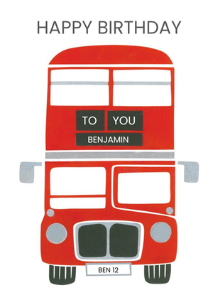 Routemaster Birthday Card