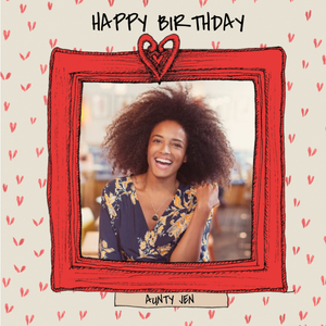 Moonpig Birthday Card - Photo Upload - Aunty - Photo Frame