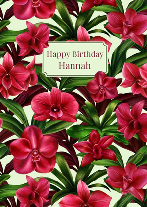 Happy Birthday Card - Tropical