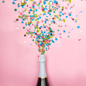 Moonpig Photographic Champagne And Confetti Congratulations Card