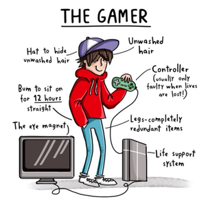 Moonpig Designers Funny The Gamer Birthday Card