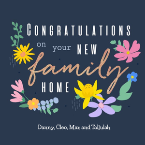 Moonpig Floral Design Congratulations On Your New Family Home Card