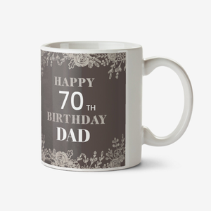 Happy Birthday Milestone Photo Upload Dad Mug