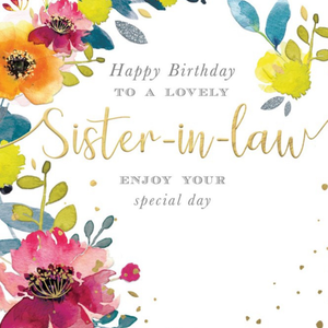 Moonpig Happy Birthday To A Lovely Sister In Law Card