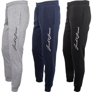 JACK & JONES Mens Jax Three Pack Sweat Pants Tap Shoe/Light Grey Melange/Navy Blazer