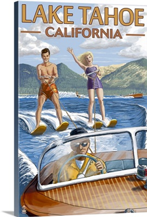 Lake Tahoe, California, Water Skiing Scene