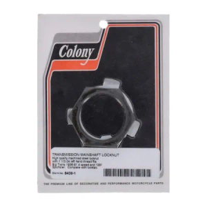 Colony Transmission Sprocket Nut In Steel For Harley Davidson 1936-1992 Big Twin & 1991-1992 Sportster Models (8408-1)