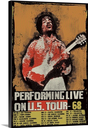 Jimi Hendrix 1968 U.S. Tour