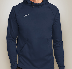 Nike Therma-FIT Pullover Performance Fleece Hoodie - Team Navy