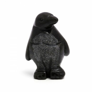 Black Onyx Crystal Penguin