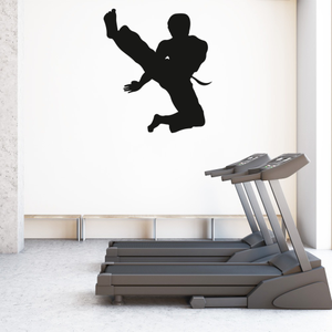 Martial Arts Karate Kick Wall Sticker - Mod1