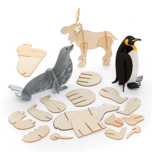 Kits de bricolage en bois animaux de l’Arctique