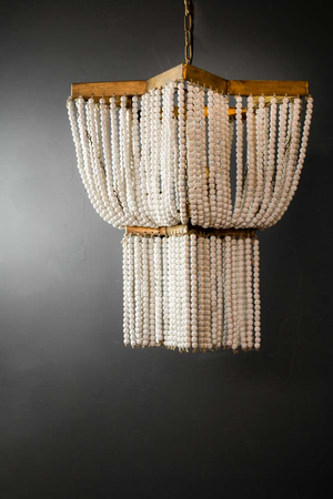 Star Shaped Beaded Statement Chandelier Light
