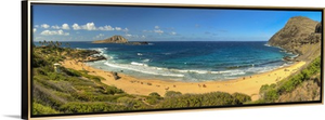 Hawaii, Oahu, Makapuu Beach, Turtle and Rabbit Islands