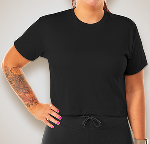 Next Level Women's Ideal Crop T-shirt - Black