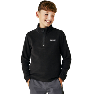 Regatta Kids Hot Shot II Half Zip Fleece Top - 5 - 6 Yrs / Black