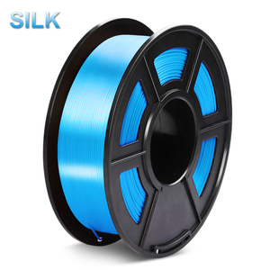 1 x Silk PLA+ 3D Filament 1.75mm Blue - 1KG