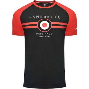 Lambretta Mens Target T-Shirt - L / Black