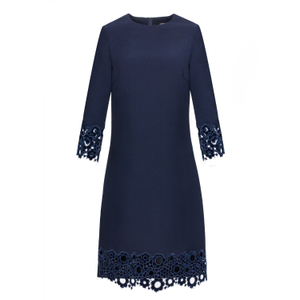 Lace Trimmed Shift Dress (M)