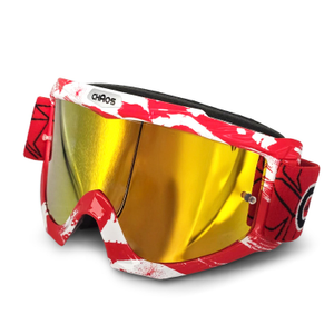 Chaos Kids MX Goggles Red Black