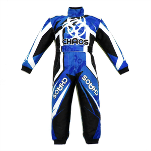 Chaos Kids Off Road Motocross Suit Blue