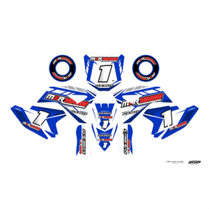 FunBikes MXR1000 Electric Dirt Bike Blue Sticker Kit