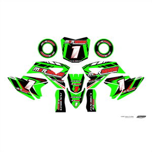 FunBikes MXR1000 Electric Dirt Bike Green Sticker Kit