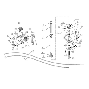 Chaos GT1600 Electric Scooter Handlebar Stem Lower Clamp