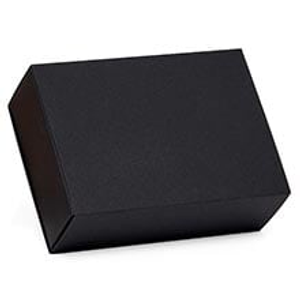 Double Wall Slide Open Boxes - Black - Case 100 - 4-3/4 X 3 X 1-3/4 - Cardboard - Colored Gift Boxes by Paper Mart