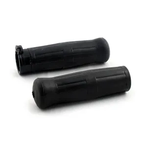 Avon Performance Old School Grips In Black For 1974-2022 Harley Davidson Single And Dual Throttle Cable Models (OLD-69-BLACK)