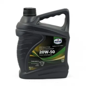 Eurol 4 Litre Twinlube-3 Full Synthetic 20W50 Engine/Primary/Transmission Oil For 1984-2022 Big Twin, 1986-2022 XL, 2008-2012 XR1200, 2002-2017 V-Rod, 2015-2020 XG750/500 Street & 2017-2020 XG750 Street Models (E100376-4L)