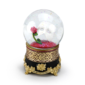 Classic Phantom of the Opera Mask with Rose Water Globe