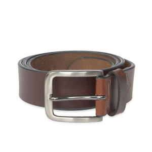 Handmade Brown Leather Belt (38")