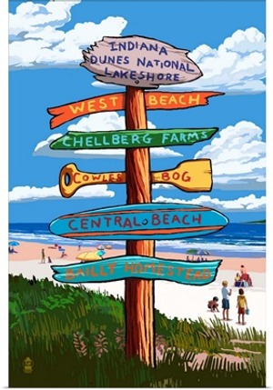 Indiana Dunes National Seashore, Indiana, Destination Signpost