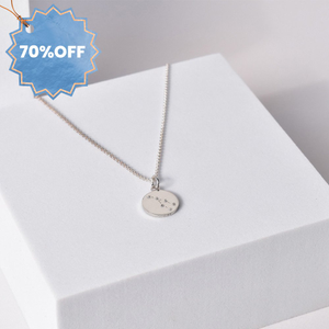 'Taurus' Zodiac Silver Necklace