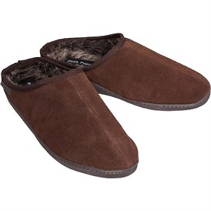 Hush Puppies Mens Ashton Suede Slippers Brown