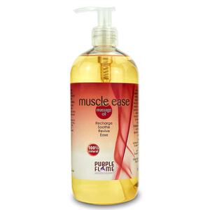 Purple Flame Muscle Ease Therapeutic Massage Oil 500ml
