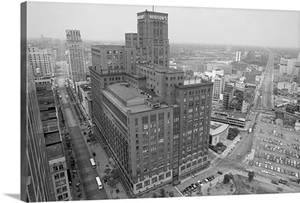 Hudson's department store on Woodward Avenue in Detroit, 1982