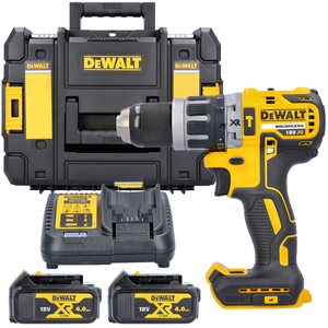DeWalt DCD796 18V XR Brushless Combi Drill With 2 x 4.0Ah Batteries, Charger & DWST1-70703 Case