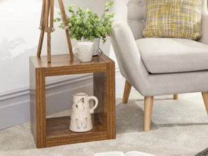 GFW Jakarta Cube Side Table Mango Wood Effect