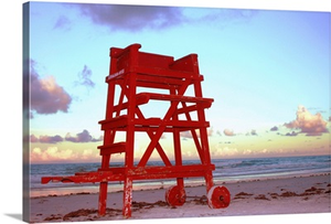 Daytona Beach Lifeguard Stand at Sundown.
