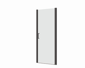Douchedeur 90x195cm 6mm Nano glas mat zwart serie Tim