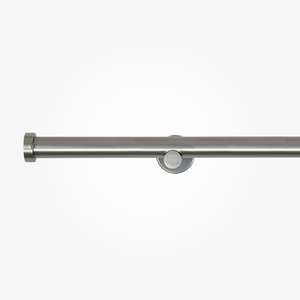 28mm Allure Signature Brushed Steel Stud Eyelet Curtain Pole