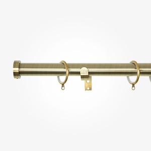 35mm Allure Classic Antique Brass Stud Curtain Pole