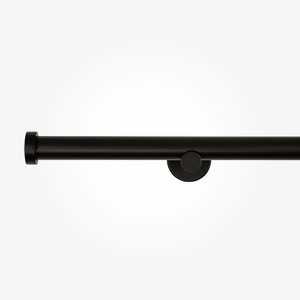35mm Allure Signature Matt Black Stud Eyelet Curtain Pole