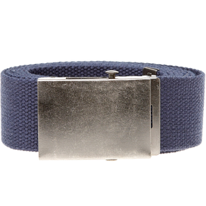 D555 Mens Edward Big & Tall Plain Webbing Belt - 8XL / Navy