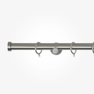 28mm Allure Signature Brushed Steel Stud Curtain Pole