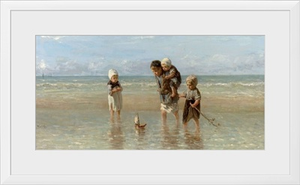 Children of the Sea, by Jozef Israels, 1872, Dutch painting, oil on canvas