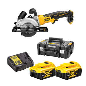 DeWALT DCS571P2 Cordless 18V XR Brushless 115mm Compact Circular Saw Box Set