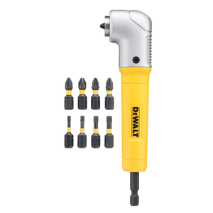 DeWalt DT71517T Impact Right Angle Torsion Drill Attachment - 9 Screwdriver bits